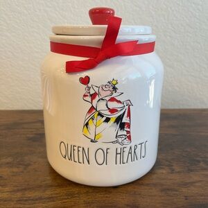 Rae Dunn & Disney Collab Queen of Hearts Cookie Jar NWT